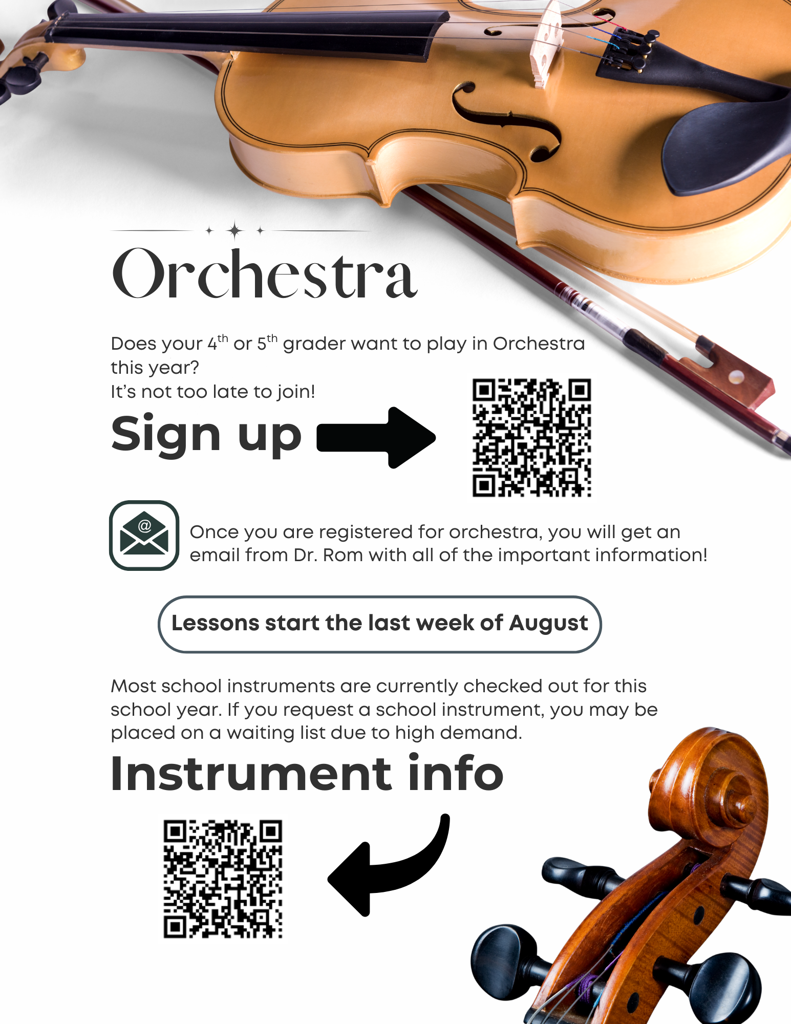 Sign up for Orchestra