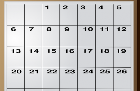 Blank Calendar